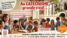 Inscriptions au catéchisme enfants 2026 Inscriptions au KT 2026